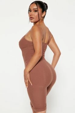Fashion Nova My Everyday Romper - Brown