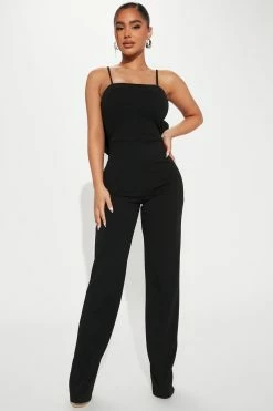 Fashion Nova Your Little Gift Jumpsuit - Black