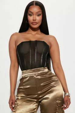 Fashion Nova Jumpsuits Can't Help Myself Cargo Jumpsuit - Black/combo