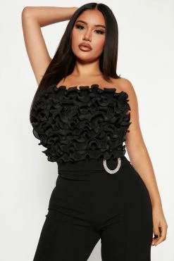 Fashion Nova Hazel Wide Leg Jumpsuit - Black