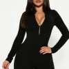 Fashion Nova Rompers Sabrina Snatched Romper - Black