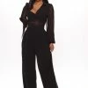 Fashion Nova Like Me Better Jumpsuit - Black