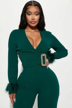 Fashion Nova Jumpsuits Analee Jumpsuit - Hunter