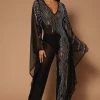 Fashion Nova Just A Dream Rhinestone Jumpsuit - Black Jumpsuits