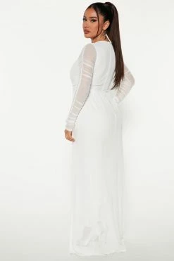 Fashion Nova Better Make Sure Mesh Jumpsuit - White