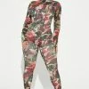 Fashion Nova Keep It Street Camo Jumpsuit - Camouflage