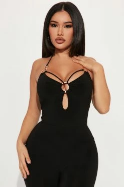 Fashion Nova Natasha Jumpsuit - Black