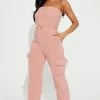 Fashion Nova Jumpsuits Cuddle Me Jumpsuit - Mauve