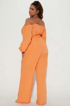 Fashion Nova Audrey Jumpsuit - Orange Jumpsuits