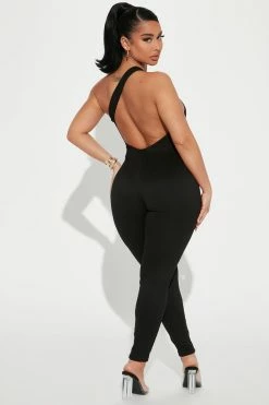 Fashion Nova My Sexy Side Jumpsuit - Black