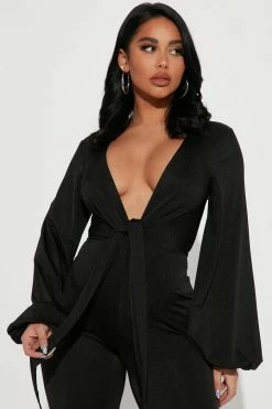 Fashion Nova She's A Classic Jumpsuit - Black Jumpsuits