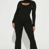 Fashion Nova Feeling Fine Jumpsuit Set - Black Jumpsuits