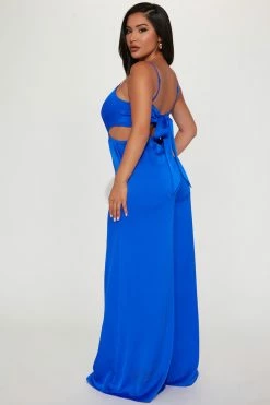 Fashion Nova Always Fabulous Jumpsuit - Cobalt Blue Jumpsuits