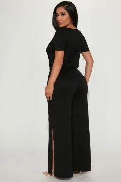 Fashion Nova Abigail Jumpsuit - Black Jumpsuits