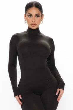 Fashion Nova Fast Moves Jumpsuit - Black