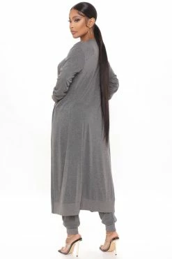 Fashion Nova Journey Together 2 Pc Jumpsuit - Charcoal