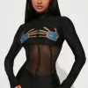 Fashion Nova Jumpsuits Hot Body Jumpsuit - Black