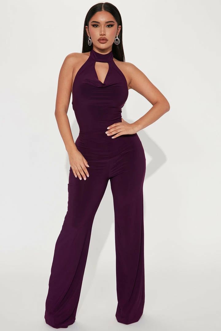 Fashion Nova Classy Love Jumpsuit - Purple