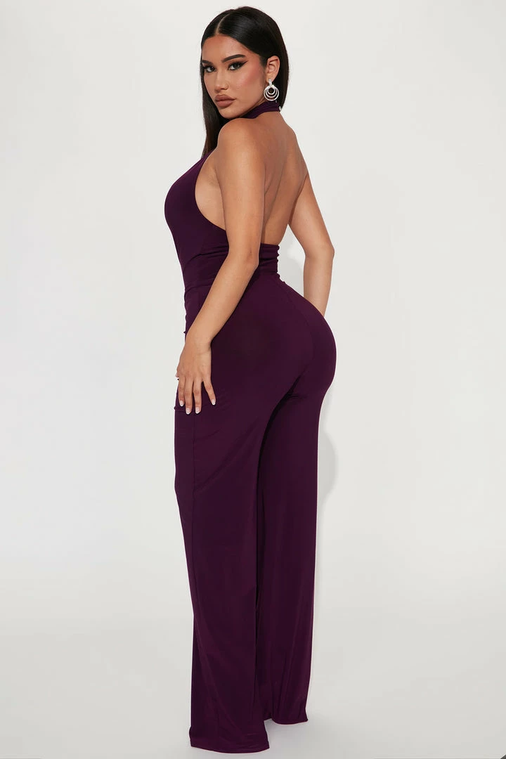 Fashion Nova Classy Love Jumpsuit - Purple