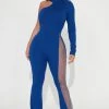 Fashion Nova See Me Shine Embellished Jumpsuit - Royal Jumpsuits