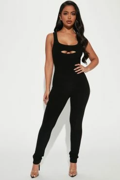 Fashion Nova Londyn Baby Snatched Jumpsuit - Black Jumpsuits