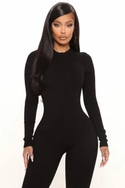 Fashion Nova Jumpsuits Maribel Snatched Jumpsuit - Black