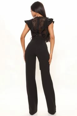 Fashion Nova Extraordinary Elegance Jumpsuit - Black Jumpsuits