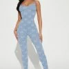 Fashion Nova Mariposa Seamless Jumpsuit - Blue Jumpsuits