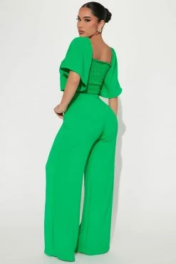 Fashion Nova Sydney Jumpsuit - Green