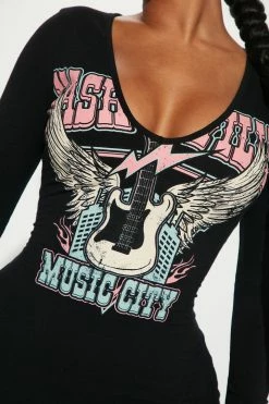 Fashion Nova Rompers Nashville Baby Romper - Black