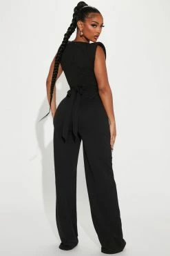 Fashion Nova On Point Jumpsuit - Black Jumpsuits