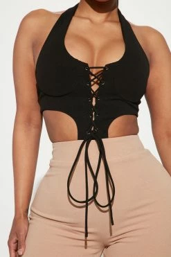 Fashion Nova Felicia Cargo Jumpsuit - Black/Brown