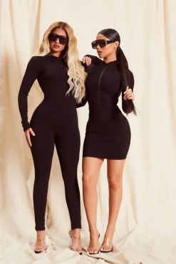 Fashion Nova Jumpsuits Maribel Snatched Jumpsuit - Black