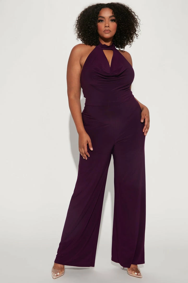 Fashion Nova Classy Love Jumpsuit - Purple