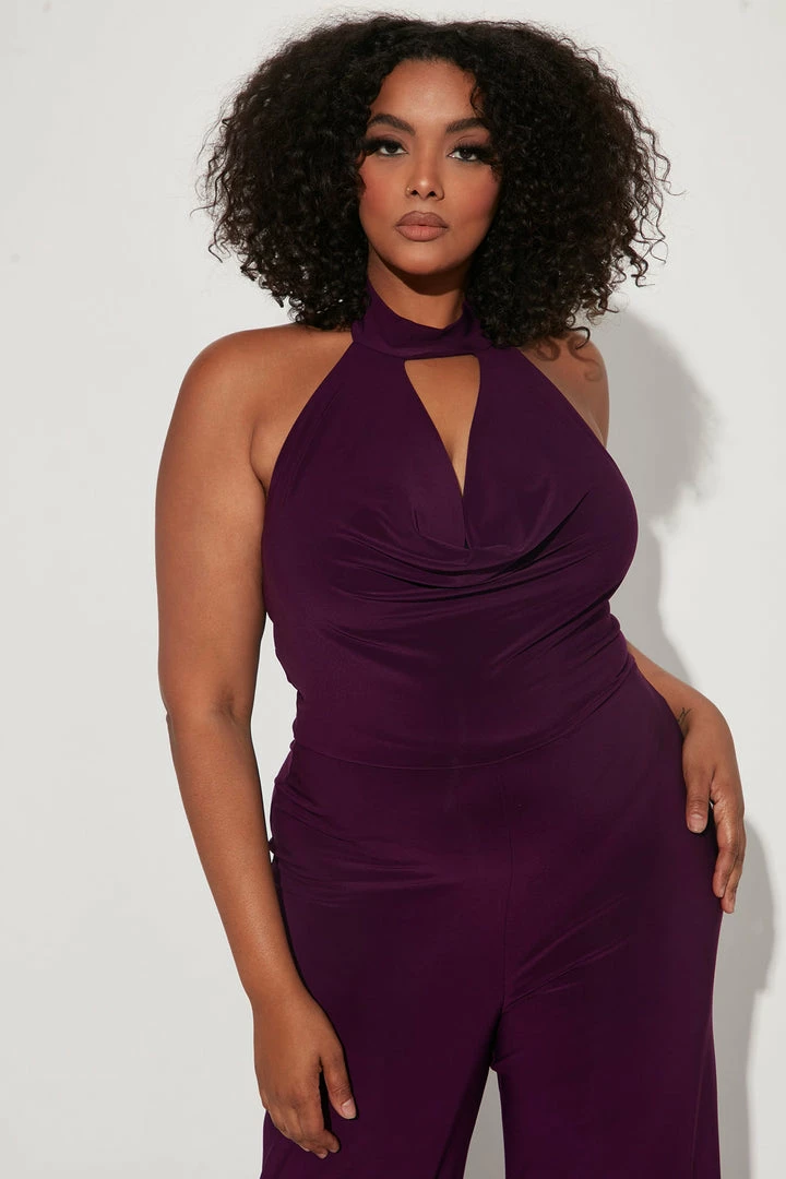 Fashion Nova Classy Love Jumpsuit - Purple