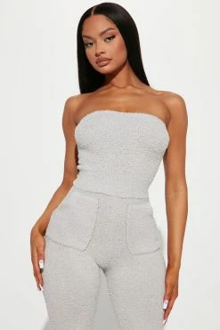 Fashion Nova Camilla Cozy Jumpsuit - Grey Jumpsuits