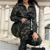 Fashion Nova Aviator Babe Camo Jumpsuit - Olive Skinny Leg Jumpsuits