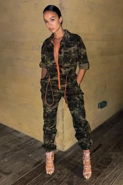 Fashion Nova Bootcamp Jumpsuit - Camouflage Jumpsuits