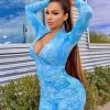 Fashion Nova Rompers Delectable Tie Dye Romper - Blue/combo