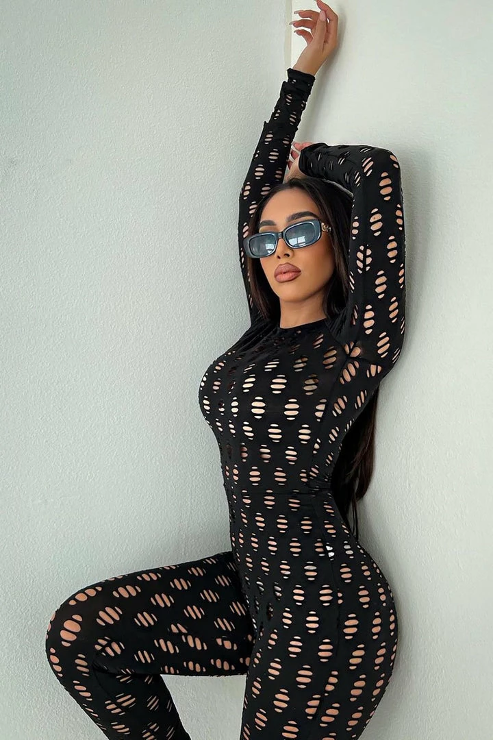 Fashion Nova Enough Play Jumpsuit - Black