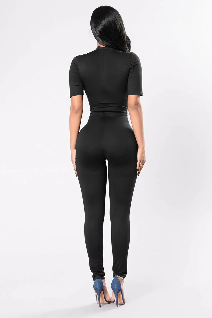 Fashion Nova Jumpsuits Queen Of Hearts Jumpsuit - Black