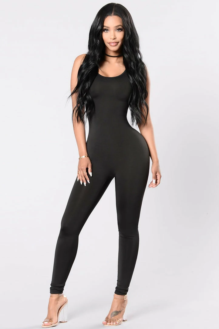 Fashion Nova Jumpsuits Nova Boost Jumpsuit - Black