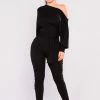 Fashion Nova Jumpsuits Pro Lounger Jumpsuit - Black