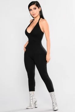 Fashion Nova Tokyo Jumpsuit - Black Jumpsuits