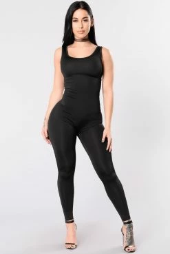 Fashion Nova Jumpsuits Nova Boost Jumpsuit - Black