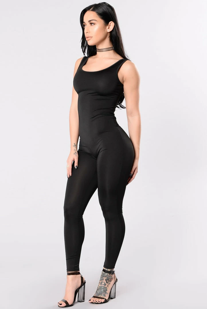 Fashion Nova Jumpsuits Nova Boost Jumpsuit - Black