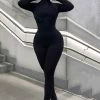 Fashion Nova Fast Moves Jumpsuit - Black
