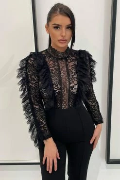 Fashion Nova Jumpsuits In My Shadow Jumpsuit - Black