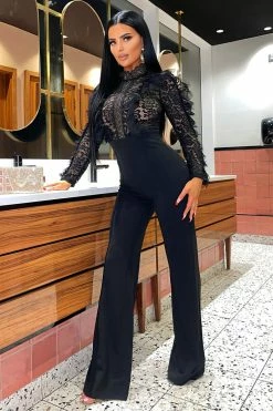 Fashion Nova Jumpsuits In My Shadow Jumpsuit - Black