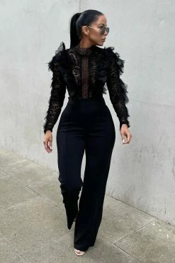 Fashion Nova Jumpsuits In My Shadow Jumpsuit - Black